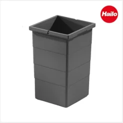 Hailo Inneneimer 15 Liter 1129949 Ersatzbehälter Kunststoff dunkelgrau 226 x 233 x 350 mm