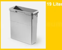 Hailo Inneneimer 19 Liter 1071319 Ersatzeimer Kunststoff hellgrau für Easy-Cargo Euro-Cargo-S Triple-XL