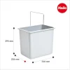 Hailo Inneneimer 1086249 18 Liter Ersatzbehälter Kunststoff hellgrau 316 x 226 x 286 mm