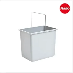 Hailo Inneneimer 1086249 18 Liter Ersatzbehälter Kunststoff hellgrau 316 x 226 x 286 mm