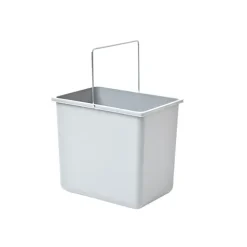 Hailo Inneneimer 1086249 18 Liter Ersatzbehälter Kunststoff hellgrau 316 x 226 x 286 mm