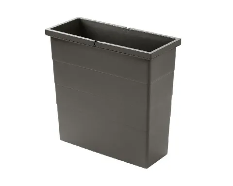 Hailo Inneneimer 1220369 18 Liter Ersatzbehälter Kunststoff basaltgrau 385 x 166 x 380 mm