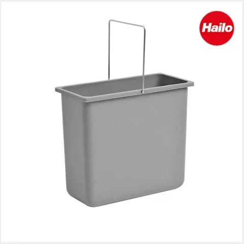 Hailo Inneneimer 12 Liter 1009319 Ersatzeimer Kunststoff grau mit Deckel für Allegro Cargo XXL