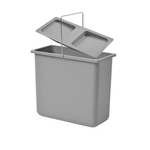Hailo Inneneimer 12 Liter 1009319 Ersatzeimer Kunststoff grau mit Deckel für Allegro Cargo XXL