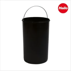 Hailo Inneneimer 1225049 20 Liter Kunststoff schwarz rund Ø 271 x 418 mm für Mono