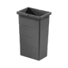 Hailo Inneneimer 8 l 1224679 Kunststoff dunkelgrau 137,5 x 242 x 350 mm mit 2 Henkeln