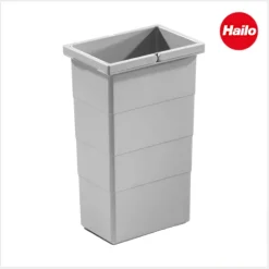 Hailo Inneneimer 10 l 1075969 Kunststoff hellgrau 226 x 156 x 350 mm mit 2 Henkeln