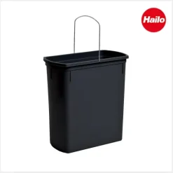 Hailo Inneneimer 18 l 1226239 schwarz 343 x 185 x 365 mm mit Henkel für HAILO Uno