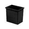 Hailo Inneneimer 18 l 1225939 320 x 226 x 295 mm schwarz mit 2 Henkeln für Raumspar Tandem