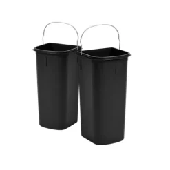 HAILO Inneneimer-Paar 2 x 8 L 1226249 Abfalleimer Kunststoff schwarz für DUO Abfallsammler