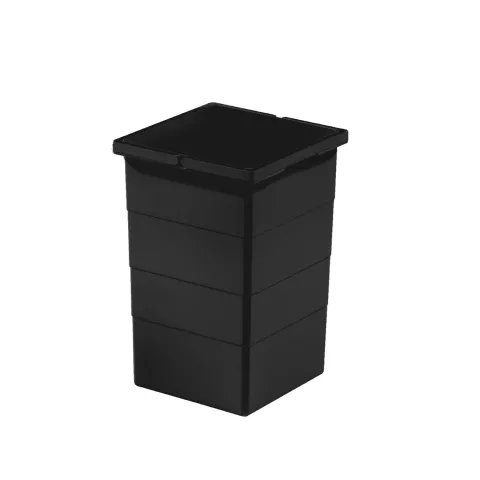 Hailo Inneneimer 1225979 tiefschwarz 15 Liter 226 x 233 x 350 mm