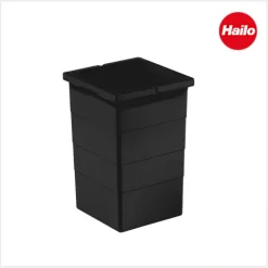Hailo Inneneimer 1225979 tiefschwarz 15 Liter 226 x 233 x 350 mm