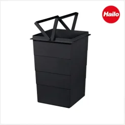 Hailo Inneneimer 1225979 tiefschwarz 15 Liter 226 x 233 x 350 mm