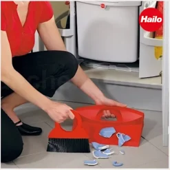 Hailo Kehr-Set 1068569 Schaufel und Besen Kunststoff rot Zubehör für Küche