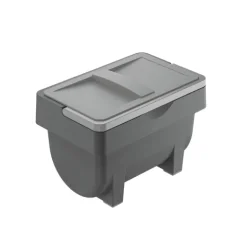 Hailo Kitty Universaldepot 4 Liter 3204101 Abfalleimer Kunststoff grau mit Deckel Küchenschrank