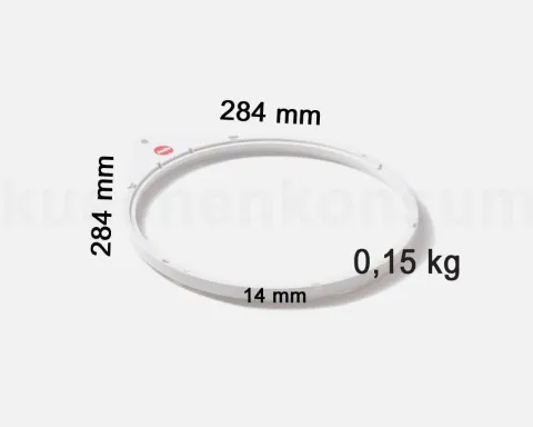 Hailo Mantelring oben 1050119 Ersatzteil 284 x 284 x 14 mm Kunststoff weiß für Big-Box