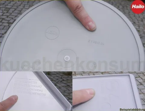 Hailo Mantelring unten 1046579 Ersatzteil Kunststoff weiß Uno Duo Trio Quattro