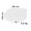 Hailo Mülleimerdeckel 1076579 Ersatzdeckel Kunststoff weiß für Mono Compact-Box