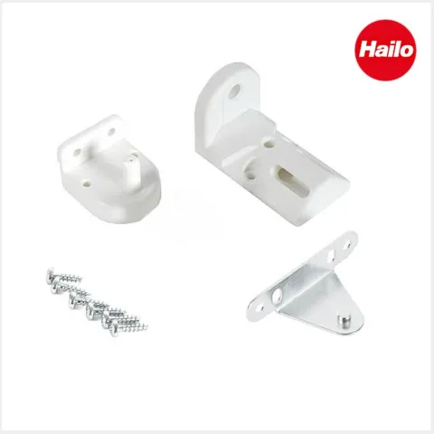 HAILO Montagezubehör 1138689 Befestigungsset Kunststoff/Metall weiß für Compact-Box und Mono