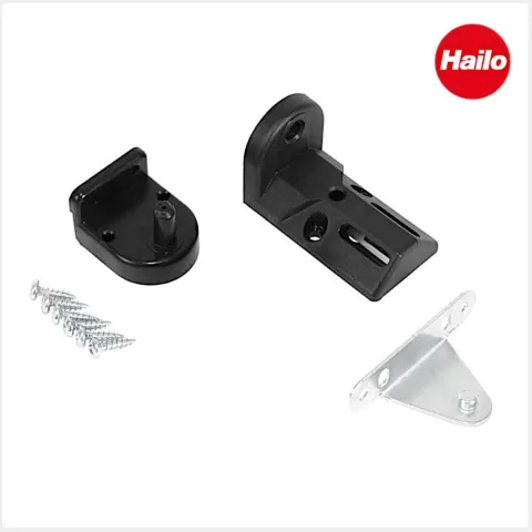 Hailo Montagezubehör 1046369 Compact-Box 15 Mono Montageset Metall/Kunststoff schwarz Küche