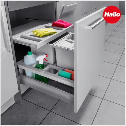 Hailo Multideckel 1109729 Tablarboden Kunststoff hellgrau für Separato K 45 cm Schrank