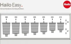 Hailo Multifunktionseimer 8 L 1225959 ReadyBin Abfalleimer Kunststoff schwarz mit Wandhalter
