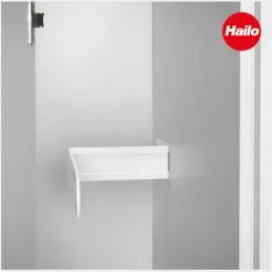 Hailo Multifunktionshalterung 3272161 Ordnungssystem Stahlblech weiß für Leiter und Bügeltisch