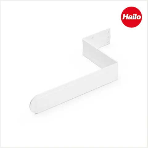 Hailo Multifunktionshalterung 3272161 Ordnungssystem Stahlblech weiß für Leiter und Bügeltisch