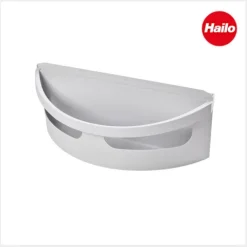 Hailo Seitenschale 1068029 Rondo niedrige Version Ersatzteil hellgrau für Rondo Abfallsysteme