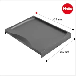 Hailo Systemdeckel 1223579 Ersatzdeckel aus Kunststoff für Abfallbehälter dunkelgrau