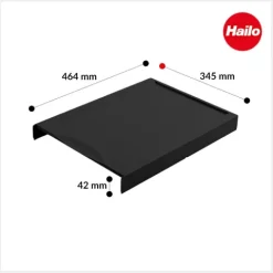 Hailo Systemdeckel 1226079 Ersatzdeckel 345x464x42 mm Kunststoff schwarz für Raumspar Tandem
