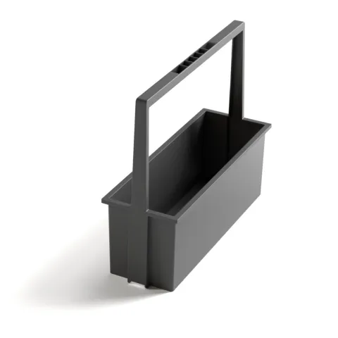 Hailo Tragekorb 3950551 Carry2 Ordnungssystem Kunststoff dunkelgrau für Spülenunterschrank
