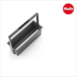 Hailo Tragekorb 3950551 Carry2 Ordnungssystem Kunststoff dunkelgrau für Spülenunterschrank