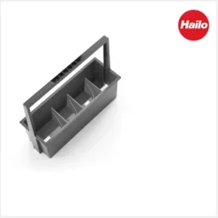 Hailo Trenner Set 3-teilig 9903019 für Carry 3950551 Tragekorb Kunststoff grau Küchenzubehör