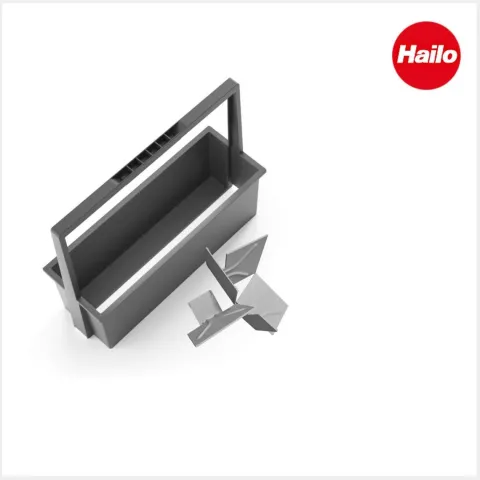Hailo Trenner Set 3-teilig 9903019 für Carry 3950551 Tragekorb Kunststoff grau Küchenzubehör