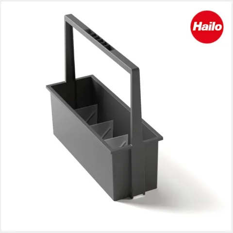 Hailo Trenner Set 3-teilig 9903019 für Carry 3950551 Tragekorb Kunststoff grau Küchenzubehör