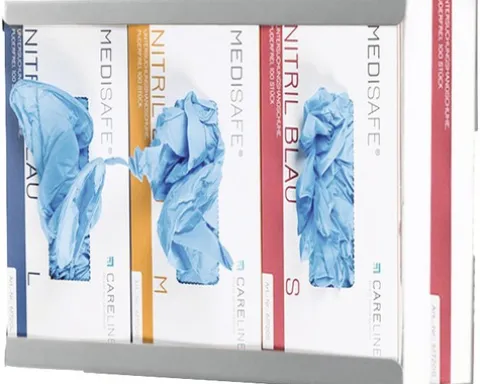 Handschuhhalterung für drei Handschuhboxen