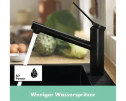 hansgrohe Einhebel Küchenarmatur ZESIS M33 schwarz matt 74806670