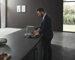 hansgrohe Küchenarmatur AQUNO SELECT M81 chrom mit Multifunktionssieb 73836000