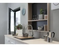 hansgrohe Küchenarmatur FOCUS 220 M42 edelstahl gebürstet 71802800