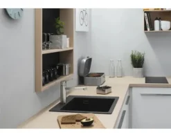 hansgrohe Küchenarmatur FOCUS 120 M43 edelstahl gebürstet 71816800