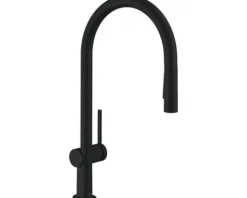 hansgrohe Küchenarmatur mit Ausziehbrause TALIS M54 schwarz matt 72800670