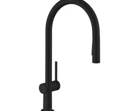 hansgrohe Küchenarmatur mit Ausziehbrause TALIS M54 schwarz matt 72800670