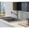 hansgrohe Küchenarmatur mit Ausziehauslauf FOCUS 220 M43 edelstahl gebürstet 71842800