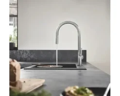 hansgrohe Küchenarmatur mit Ausziehauslauf TALIS M54 chrom 72802000