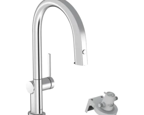 hansgrohe Küchenarmatur mit Filterfunktion AQITTURA M91 chrom mit Filterkopf 76803000