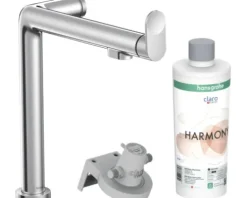 hansgrohe Küchenarmatur mit Filterfunktion AQITTURA M91 FilterSystem 240 chrom mit Filterkopf, Mineralisierungskartusche Harmony mit Filter 76802000