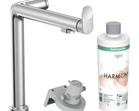 hansgrohe Küchenarmatur mit Filterfunktion AQITTURA M91 FilterSystem 240 chrom mit Filterkopf, Mineralisierungskartusche Harmony mit Filter 76802000