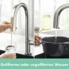 hansgrohe Küchenarmatur mit Filterfunktion AQITTURA M91 edelstahl gebürstet mit Filterkopf 76803800