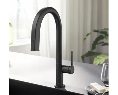 hansgrohe Küchenarmatur mit Filterfunktion AQITTURA M91 schwarz matt mit Filterkopf 76803670